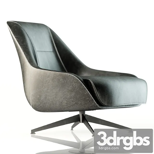 Okha Nate Swivel Armchair 7 3D Model Free