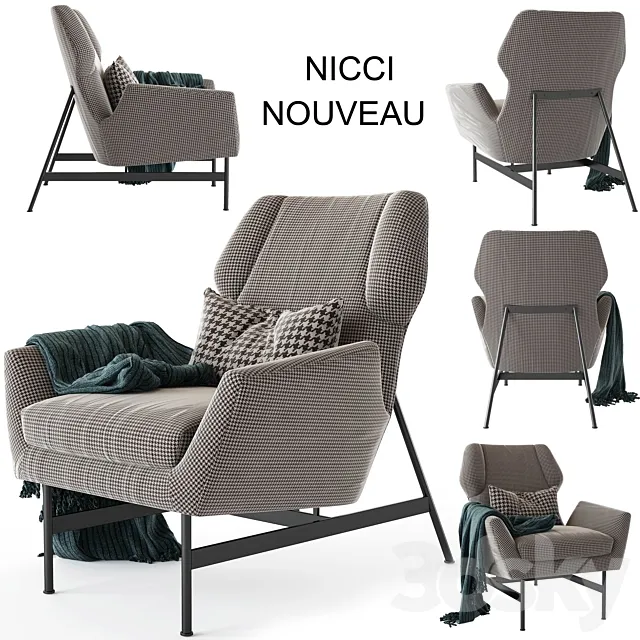 okha.nicci.nouveau.armchair 3DModel
