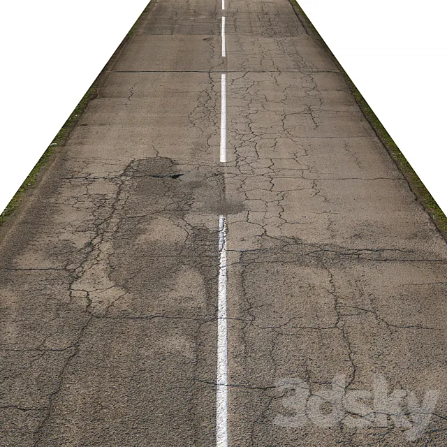 Old asphalt road - 35 meters Free Download