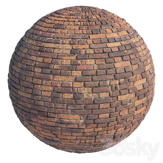 Old brick masonry 3D Model