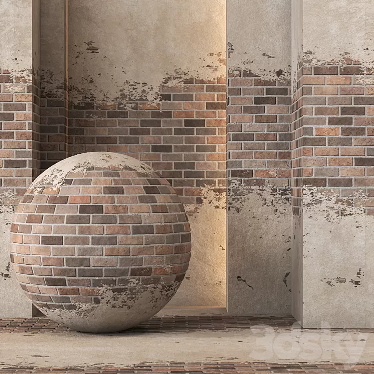 Old Brick Texture 4K Seamless - Tileable 3D Model Free