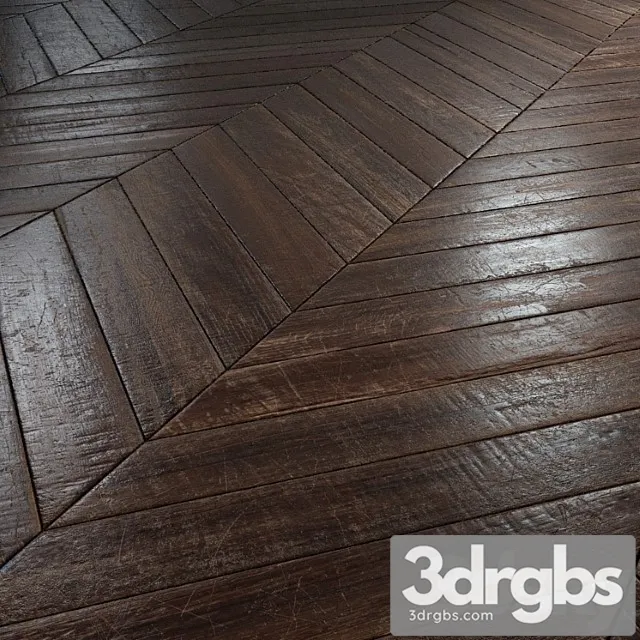 Old chevron parquet - pbr textures