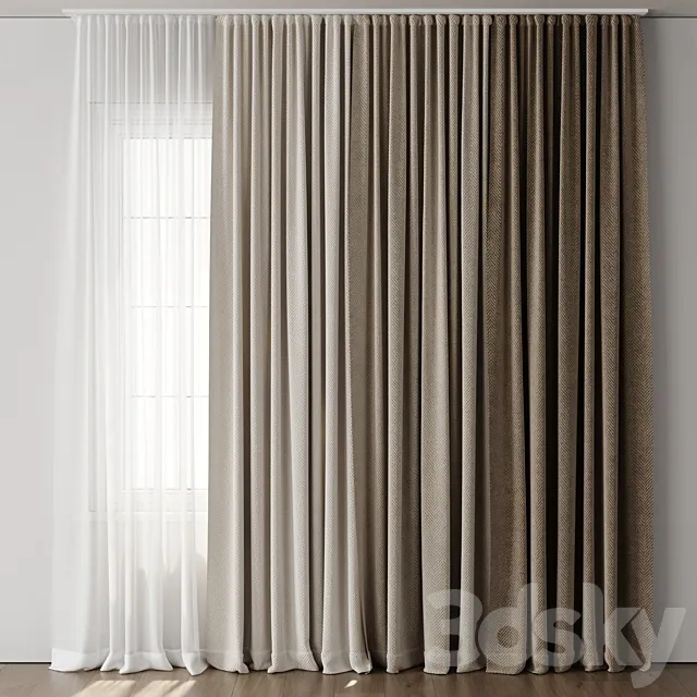 Old Curtain for Interior 117 3D Model