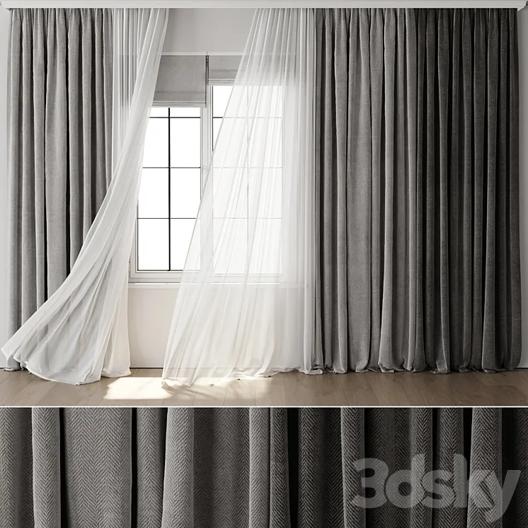 Old Curtain for Interior 118 3D Model Free