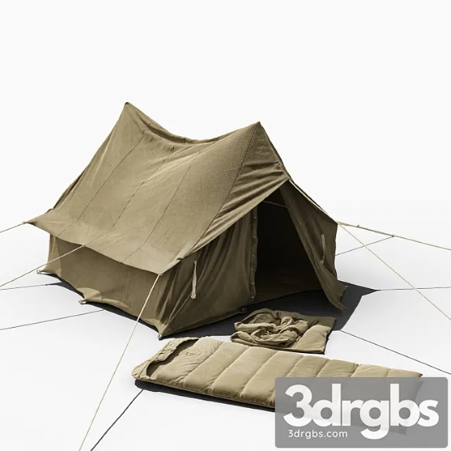 Old tent 3D Model Free