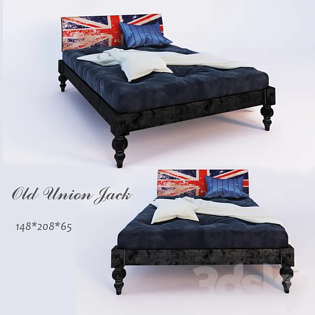 Old Union Jack bed 3DModel