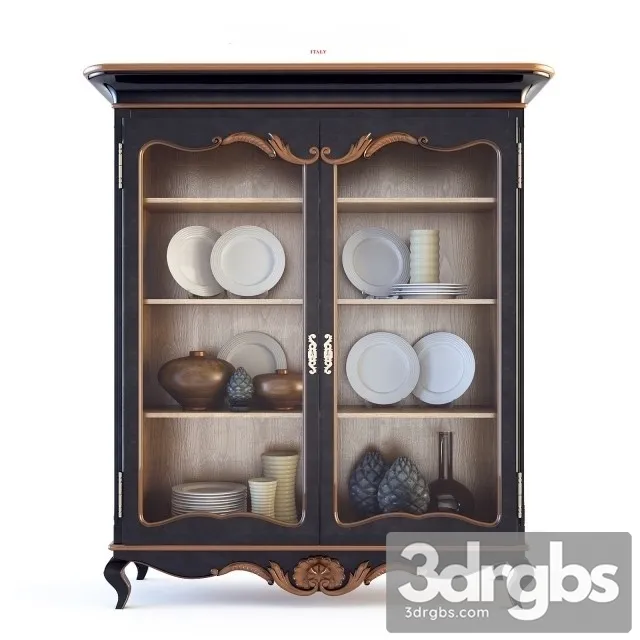 Old Vintage Plates Storage 3D Model Free