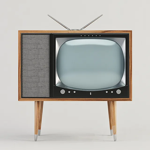 old vintage tv 3D Model