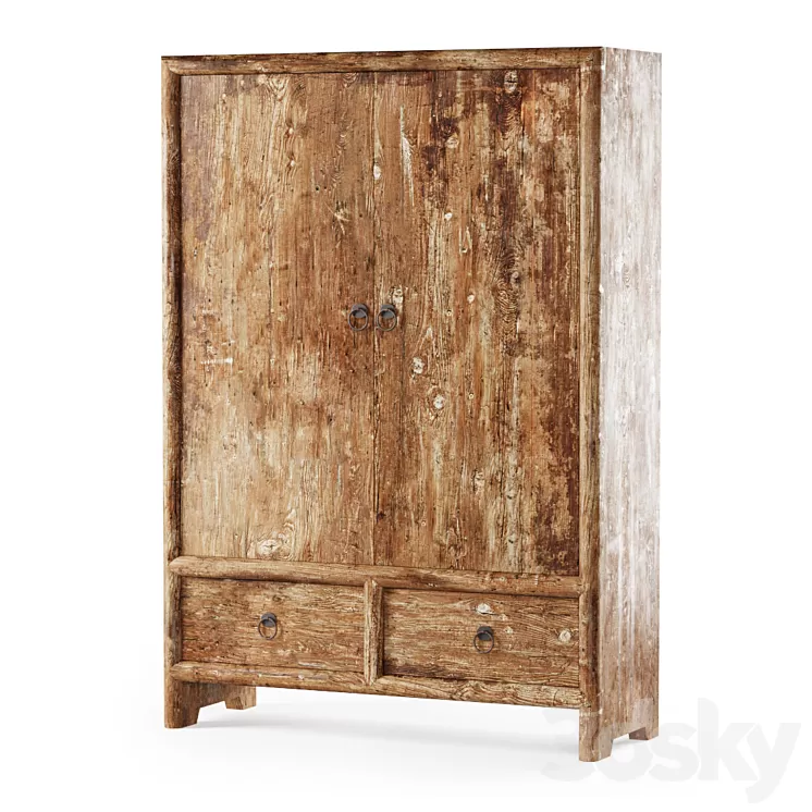 Old vintage wardrobe / Old vintage wardrobe 3D Model