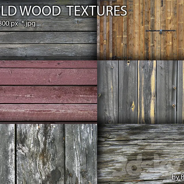 old wood texture 11 3DModel