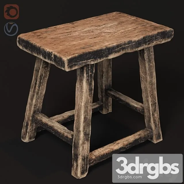 Old wooden 2 3D Model Free