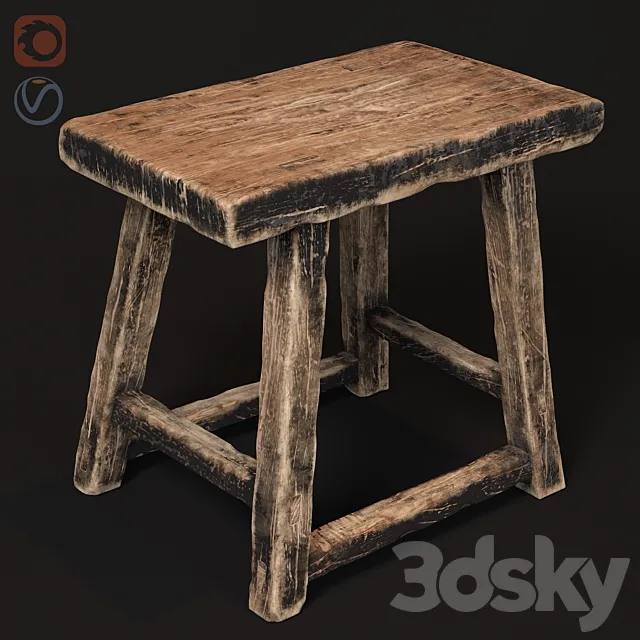 Old wooden 3DModel