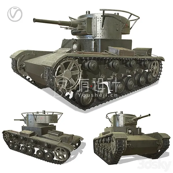 Old_Soviet_T-26_tank - 3523