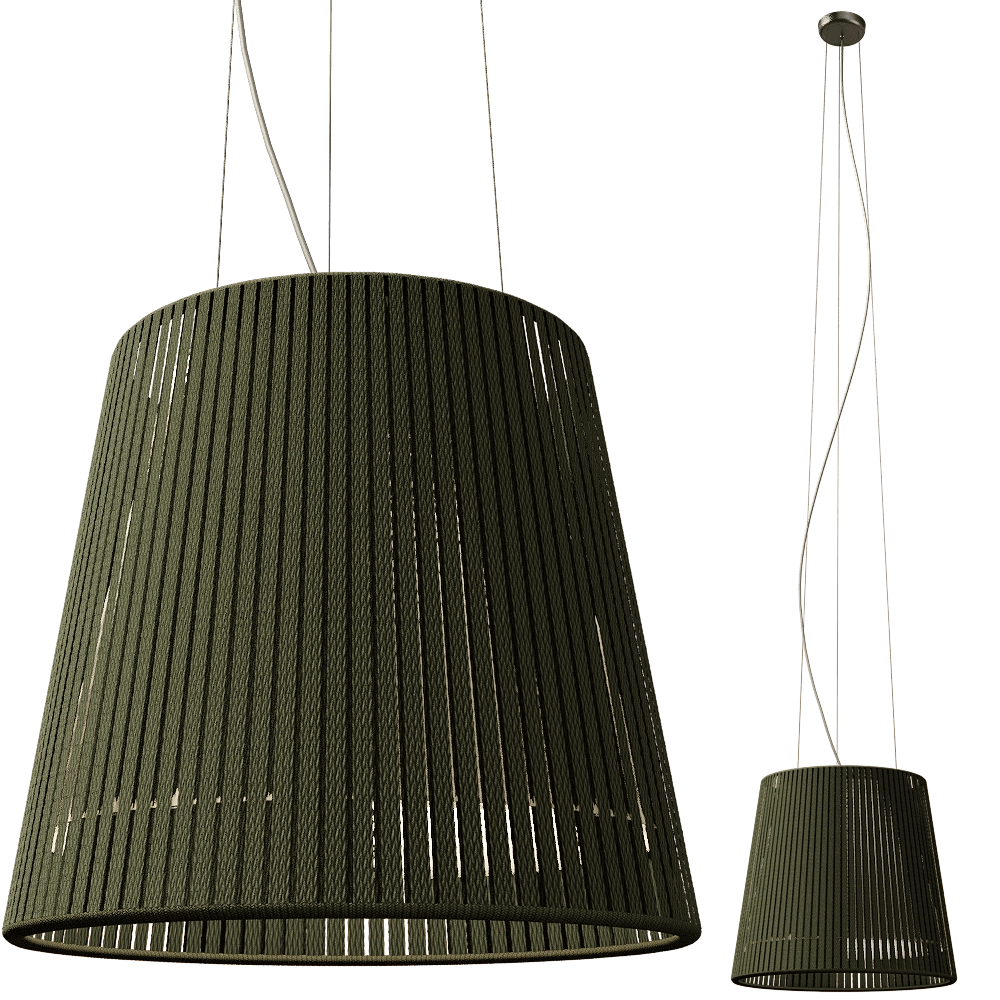 Ole lighting - Ceiling lamp DRUM 50 CM green 3D Model