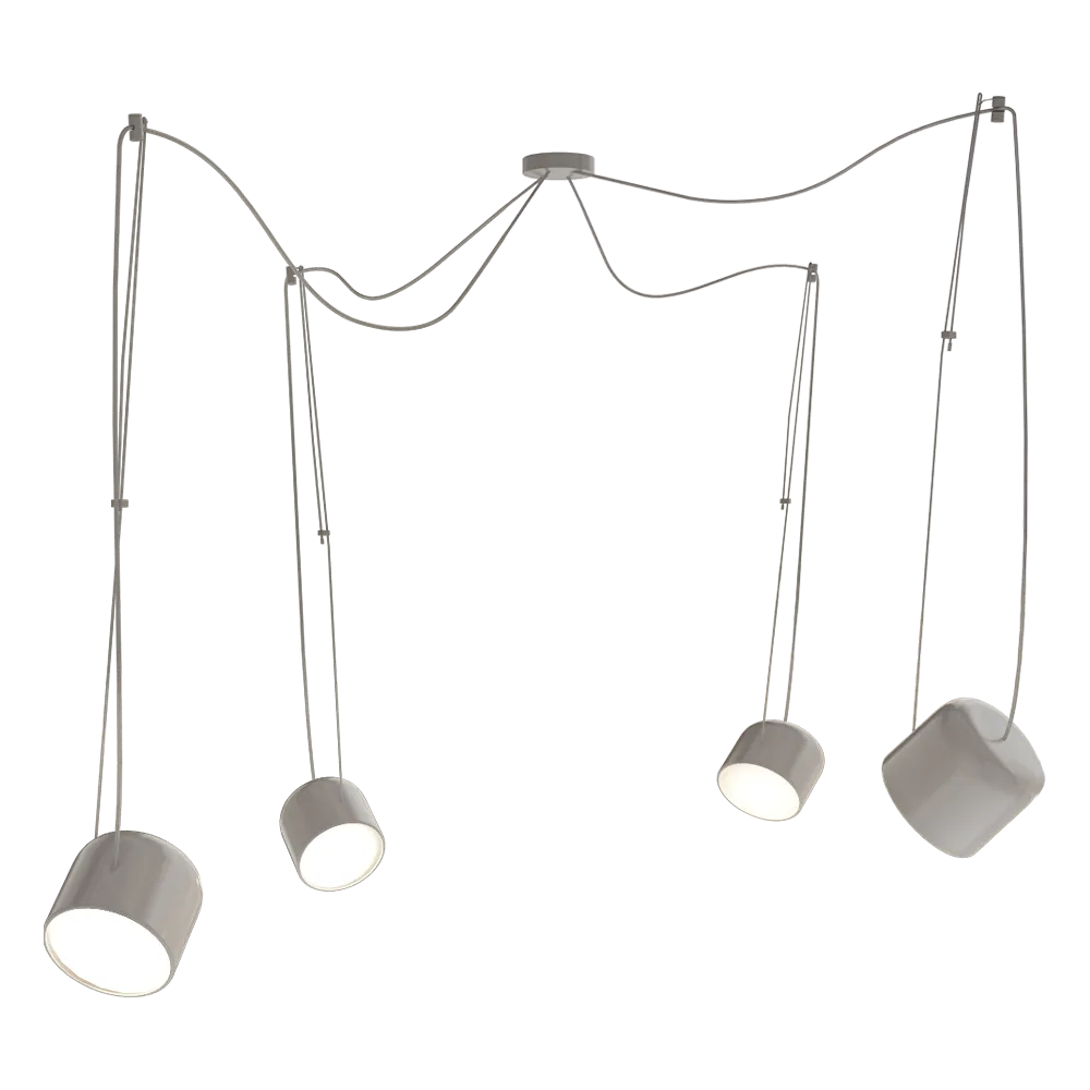 Ole lighting - Pendant lamp PACO 4 lampshades 3D Model