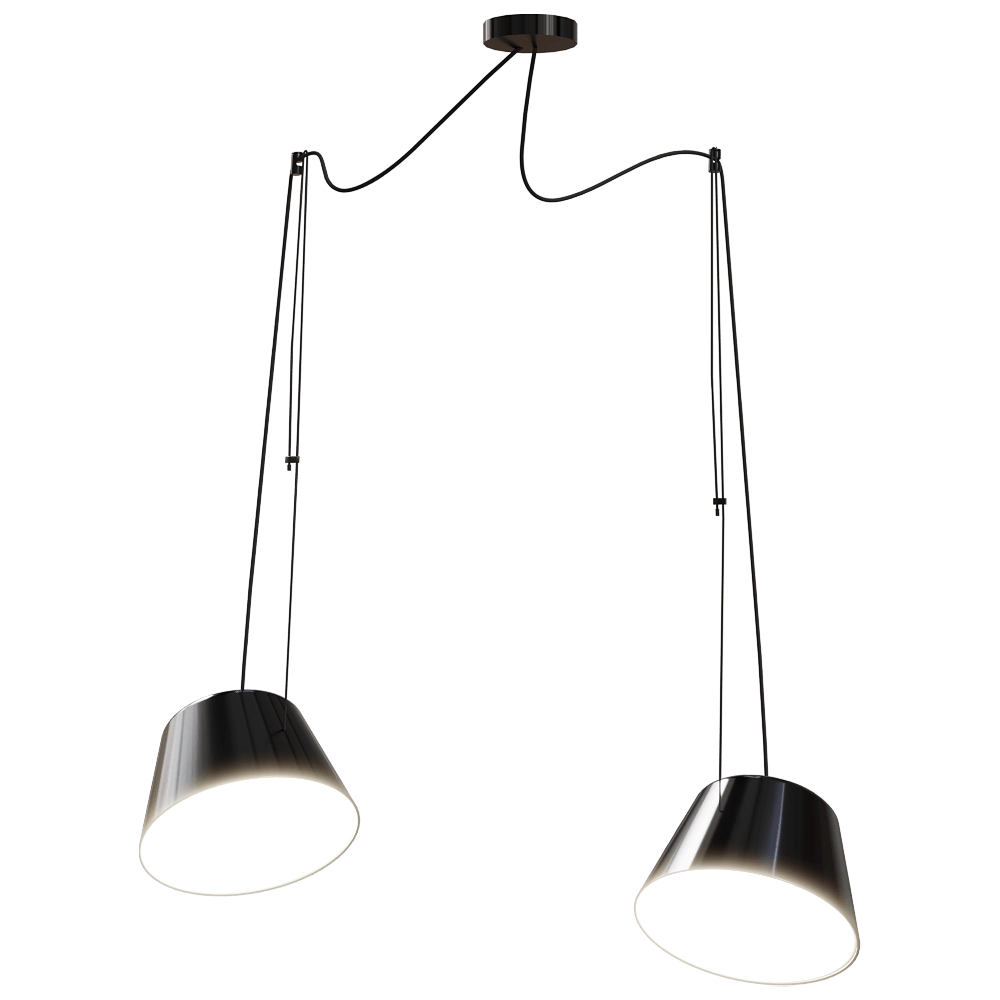Ole lighting - Pendant lamp Sento - with 2 spotlights 3D Model