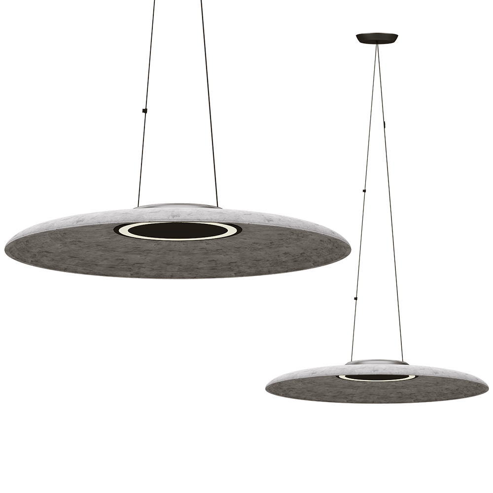 Ole lighting - Pendant lamp with halo SONORA 3D Model