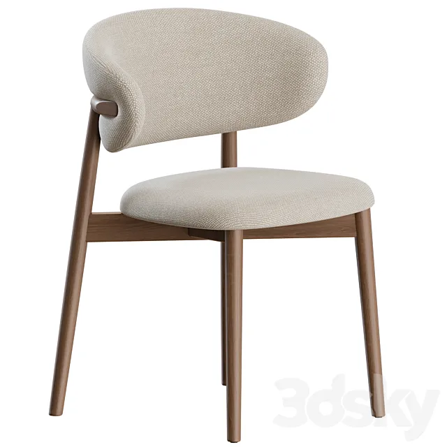 Oleandro Chair Wood by Calligaris 3D Model