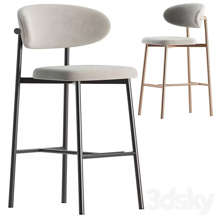 Oleandro stool by Calligaris 3D Model Free
