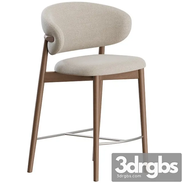 Oleandro Stool Wood by Calligaris 3D Model Free