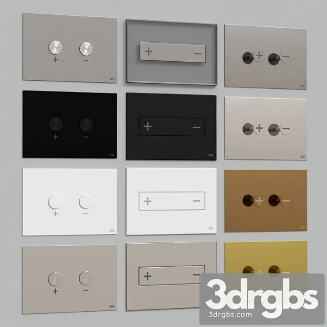 OLi Blink Trumpet Oceania Flush Plates 3D Model Free