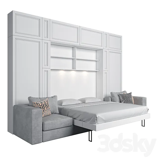 Olissys convertible wardrobe 3D Model