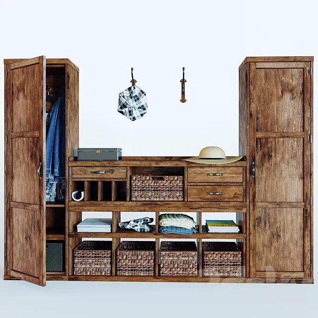 Oliva Modular Cabinet 3D Model