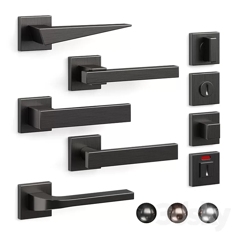 Olivari door handles 3D Model