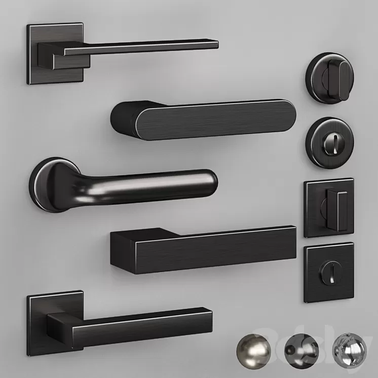 Olivari door handles 3D Model Free