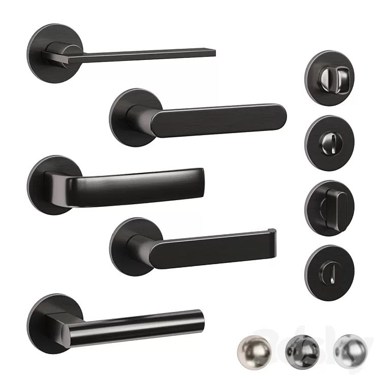 Olivari door handles 3D Model