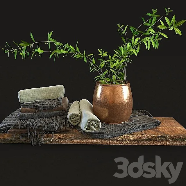 Olive set 3D Model