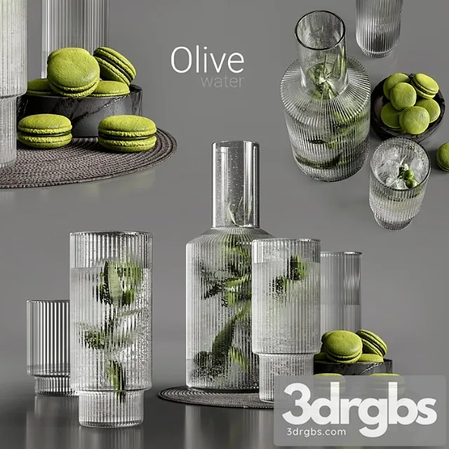 Olive water 3D Model Free