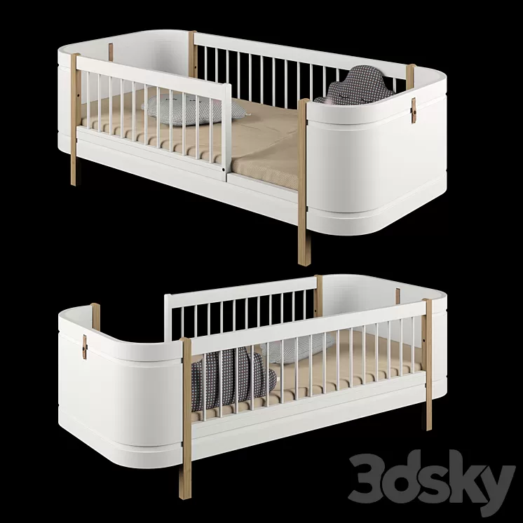 OLIVER FURNITURE Wood Mini Junior Bed 3D Model