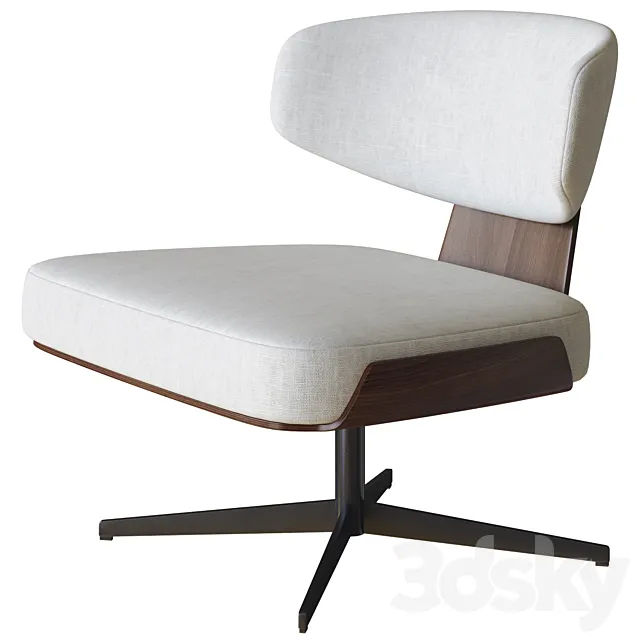 olos armchair by bonaldo 3D Model