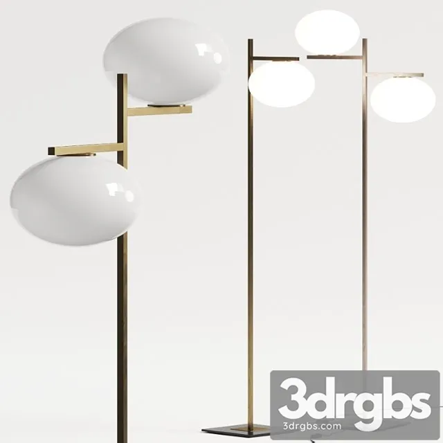 Oluce Alba Floor Lamp 3D Model Free