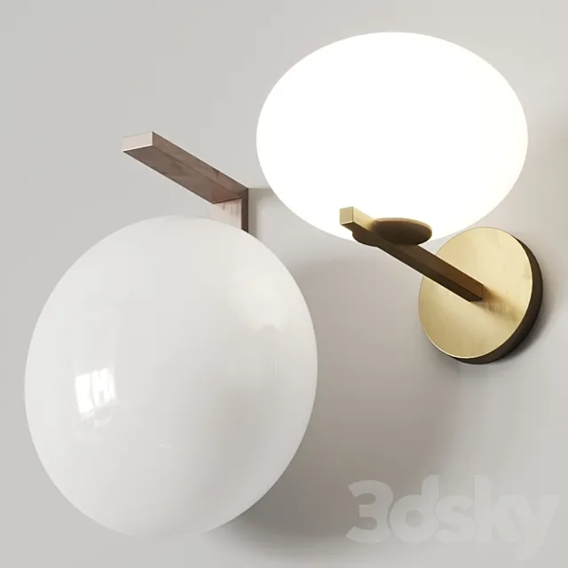 Oluce Alba Wall Lamp 3D Model