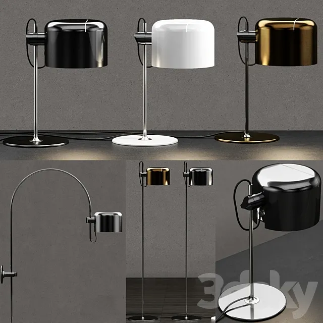 Oluce Coupe Lamp Collection 3D Model