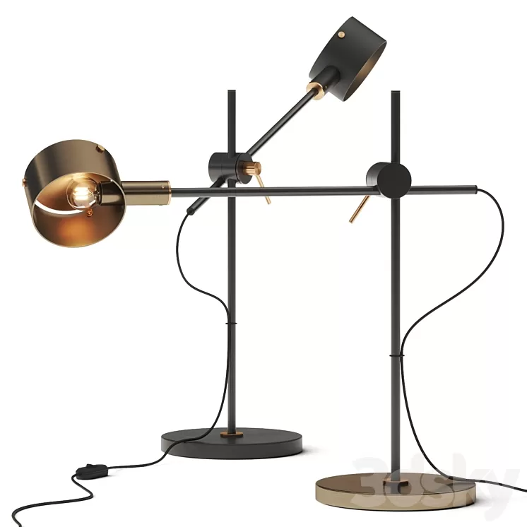 Oluce GO 252 Table Lamp 3D Model