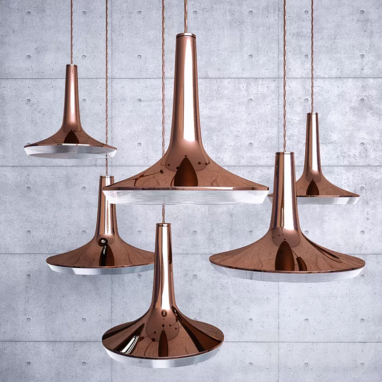 OLuce Kin 478 Suspension Lamp 3D Model