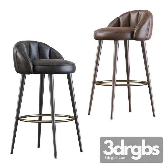 Olympia Bar Stool 3 3D Model Free