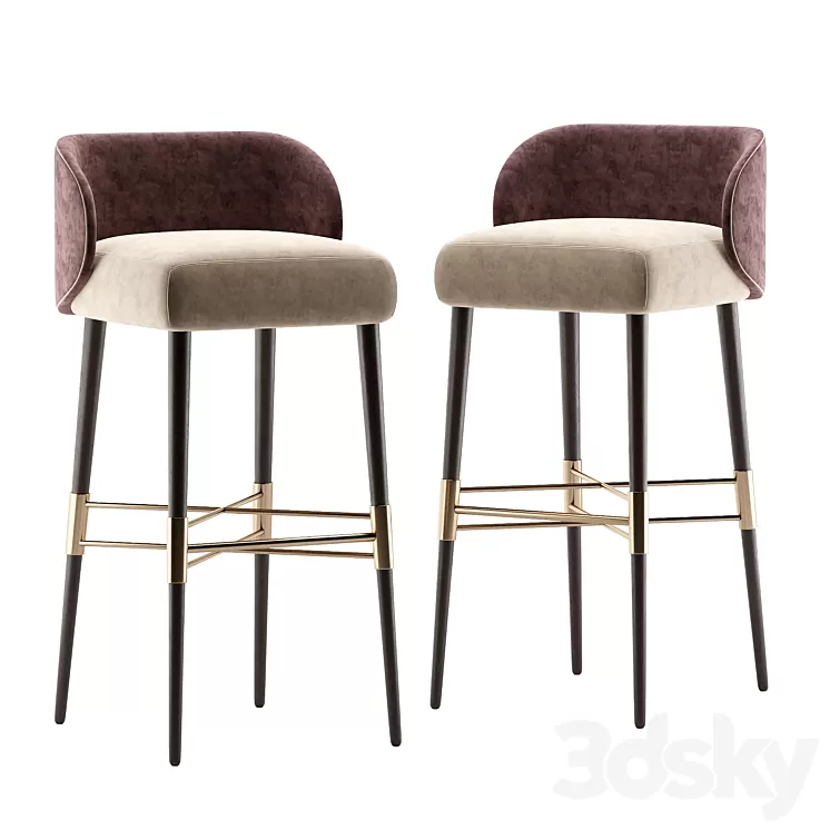 Olympia Bar Stool 3D Model