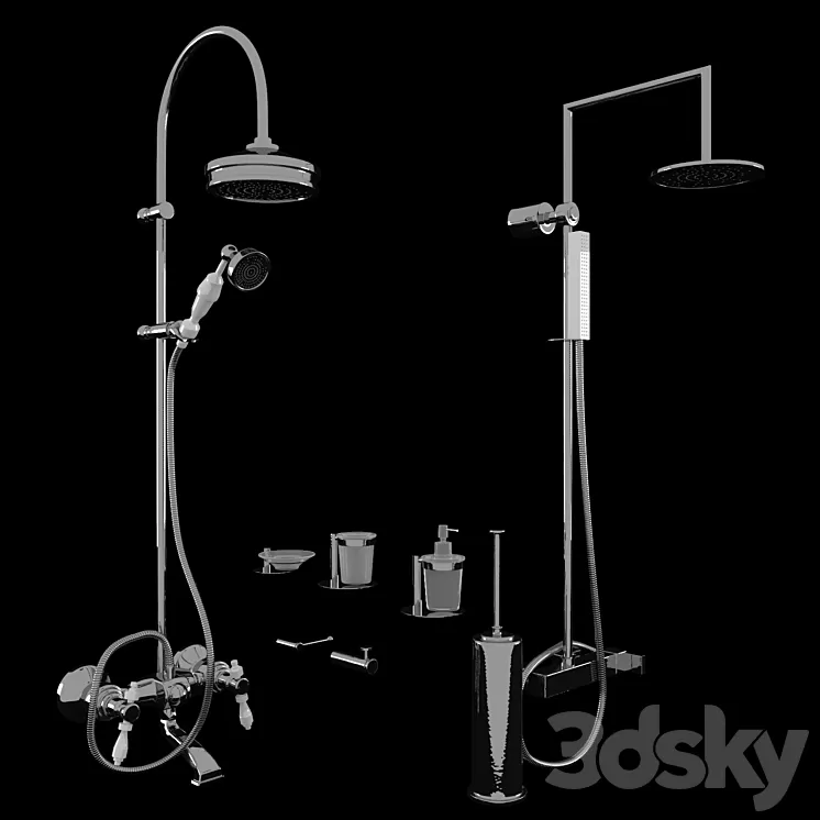 Olympia Catalogo ImperoStyle showers and bathroom accessories 3D Model