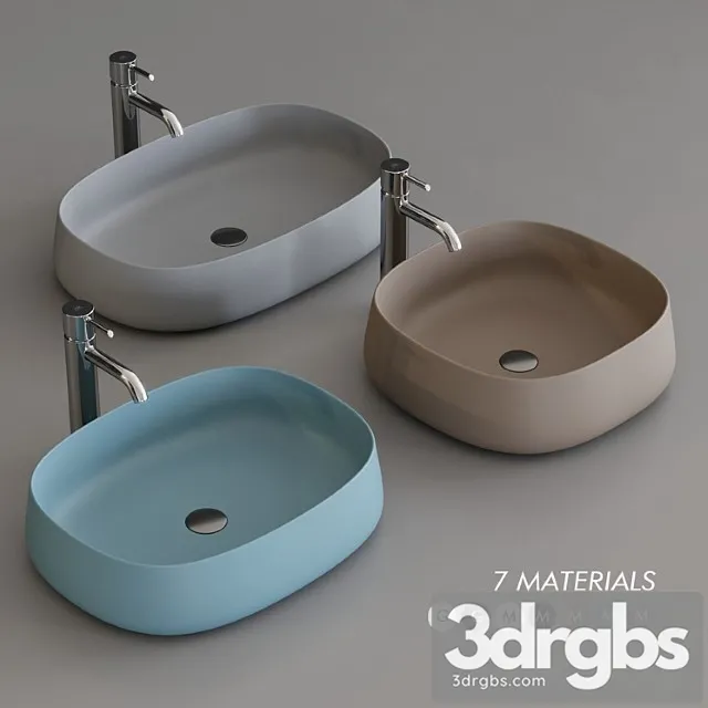 Olympia Ceramica Paddle Washbasin 3D Model Free