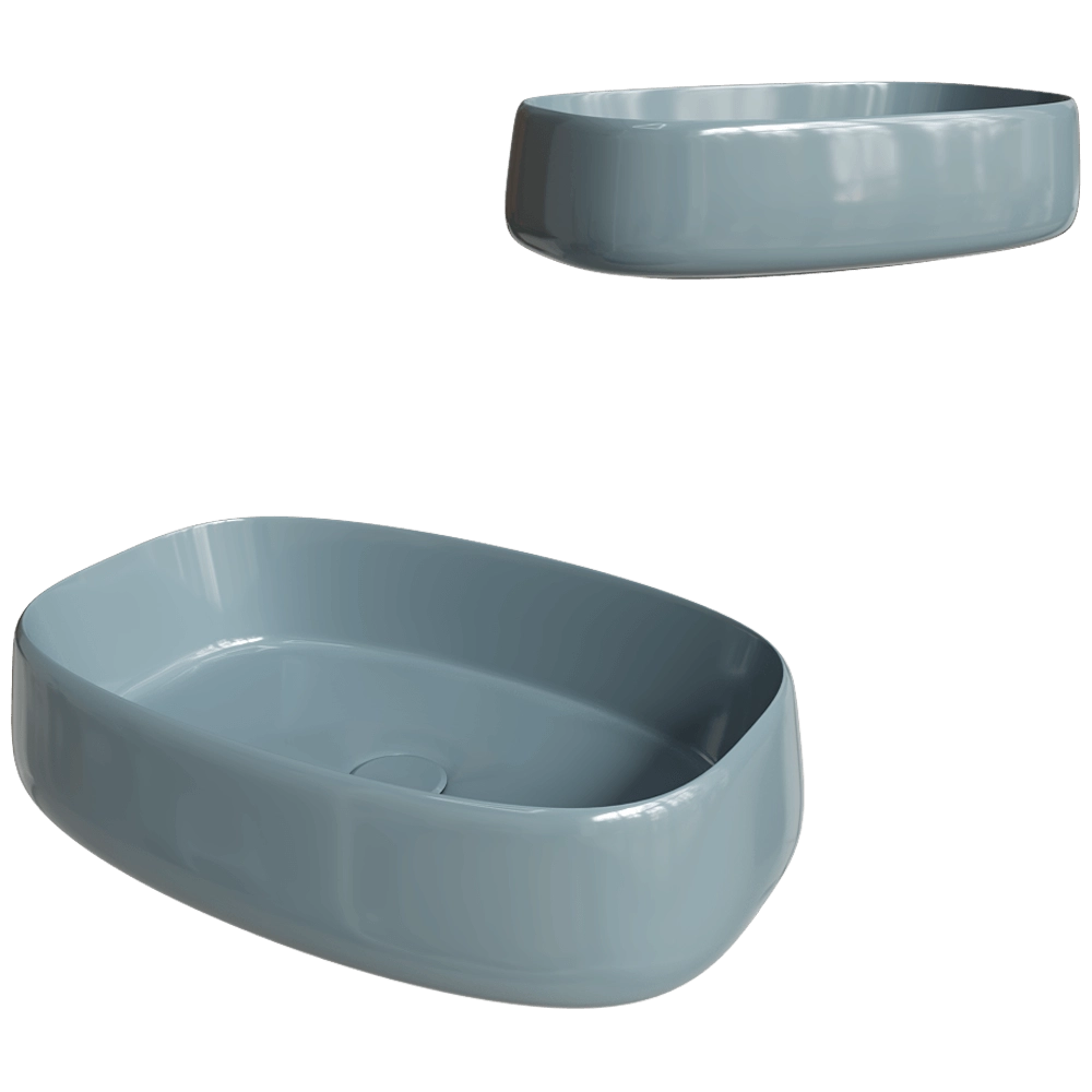 Olympia Ceramica - Washbasin Wave 40x60 3D Model