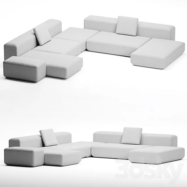 OM Aatom THE ONE Sofa Composition 4 3DModel