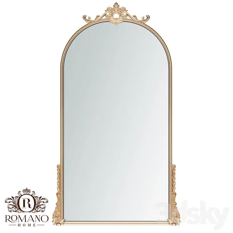 (OM) Amelie's Mirror Archway Romano Home 3D Model Free