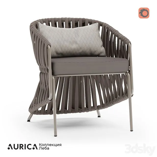 OM Armchair Leba AURICA 3D Model