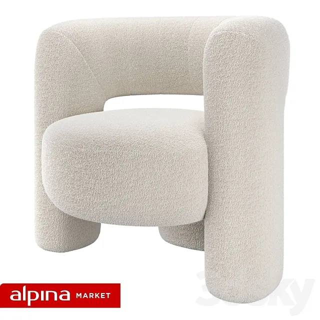 OM Armchair Zampa 3D Model