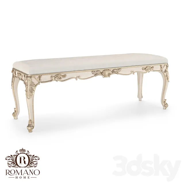(OM) Bench Josephine Romano Home 3D Model