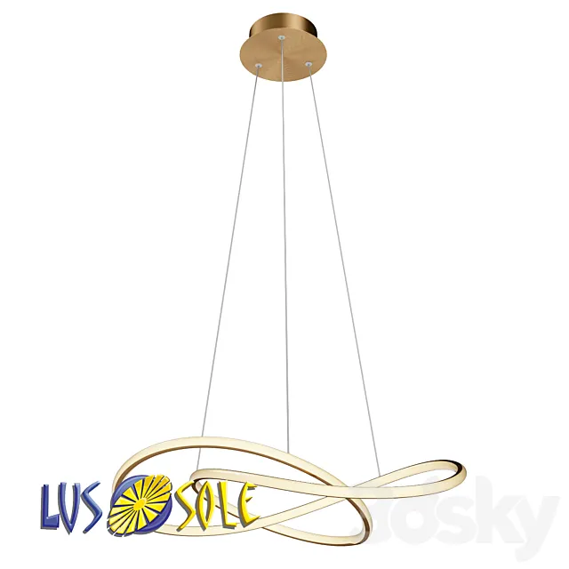 OM Chandelier Lussole Loft Ingersoll LSP-8348 3D Model